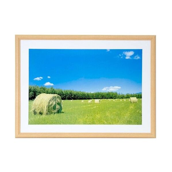 木製額縁YM-3木地 アクリル A3ノビ YM-3AK A3NOBI 1点