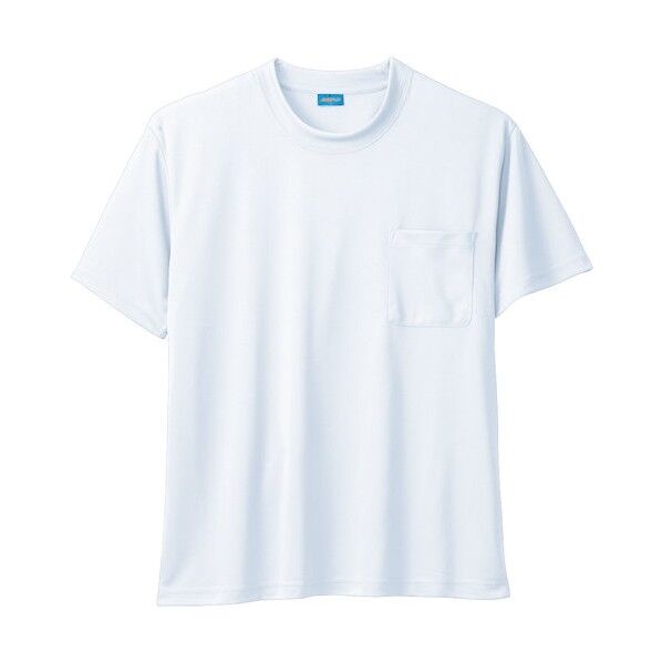 50381 半袖Tシャツ(胸ポケット付き) ホワイト 4L 50381-00-4L 1点