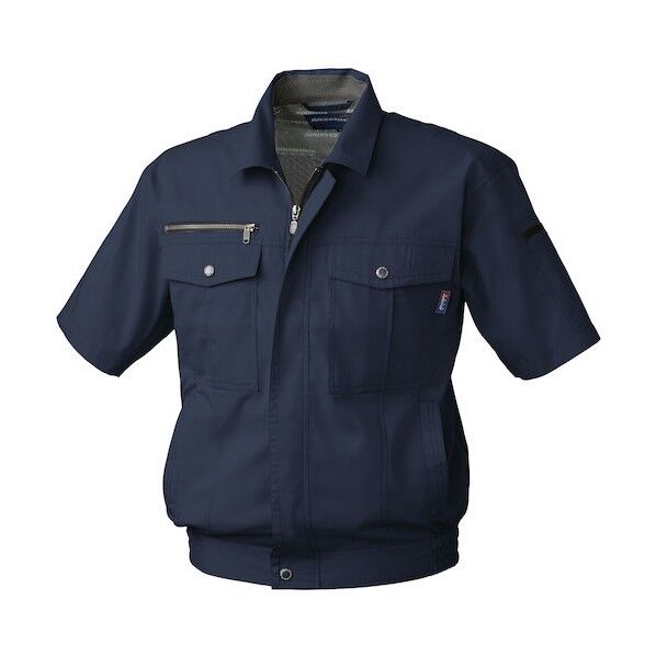 611 半袖ブルゾン ネイビー 3L 611-1-3L 1点