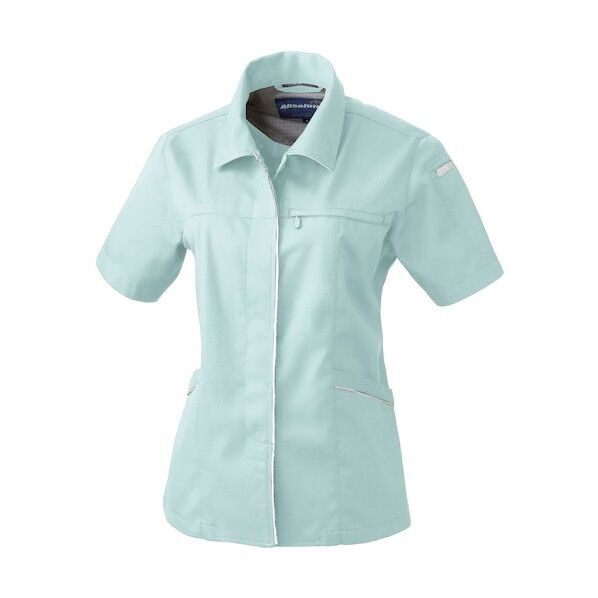 614 レディース半袖スモック モスグリーン 3L 614-107-3L   1点