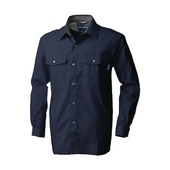 615 長袖シャツ ネイビー L 615-1-L 1点