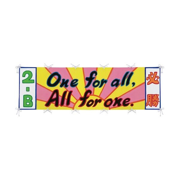 横断幕 3m ハトメ12カ所