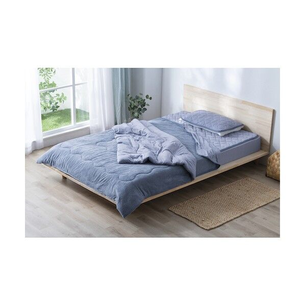 104067 冷感肌掛け布団 ダブル ブルー KKF-NPES3-D-A 1点