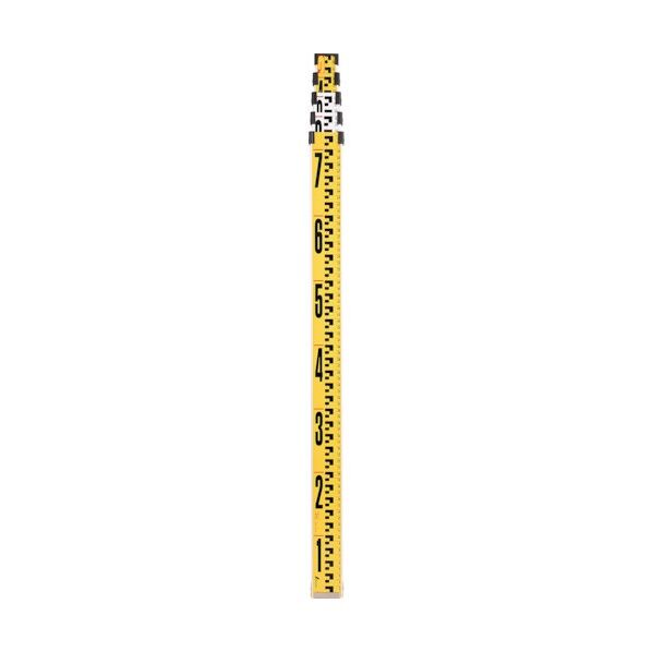 シンワ測定 アルミスタッフ 2 3m5段 表面10mmピッチ 裏面1mmピッチ目盛付 73275 1本