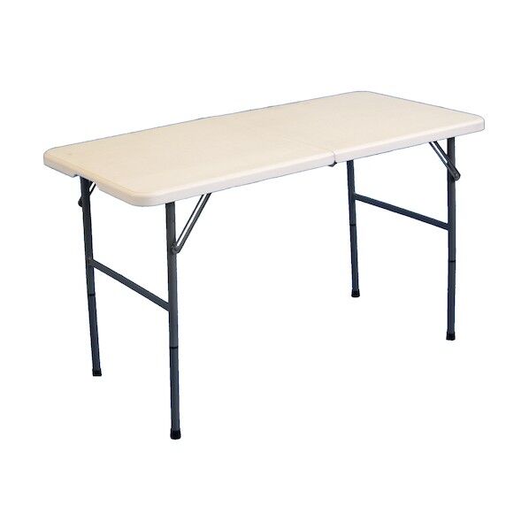 谷村実業 ポリエチレン折り畳みテーブル 120cmサイズ 3423000456 1個...