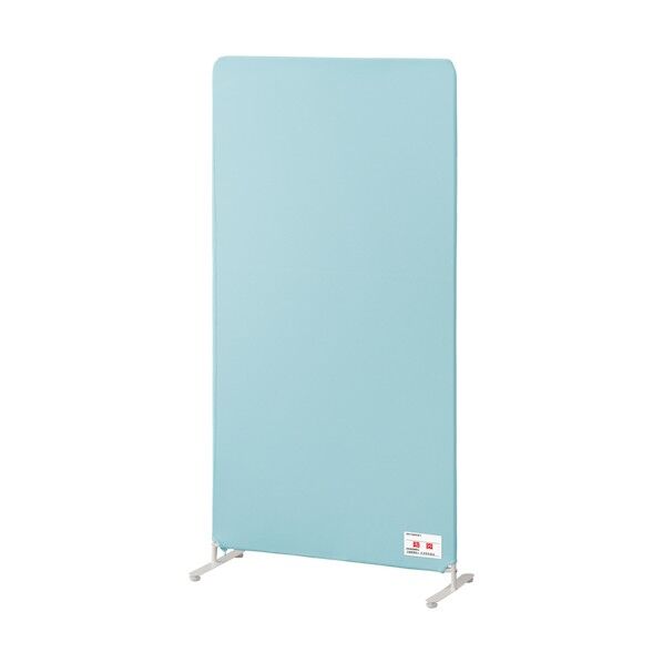290784 防炎・制菌加工スクリーン 800×340×1610 ライトブルー SRK-1680KR-RA 1点