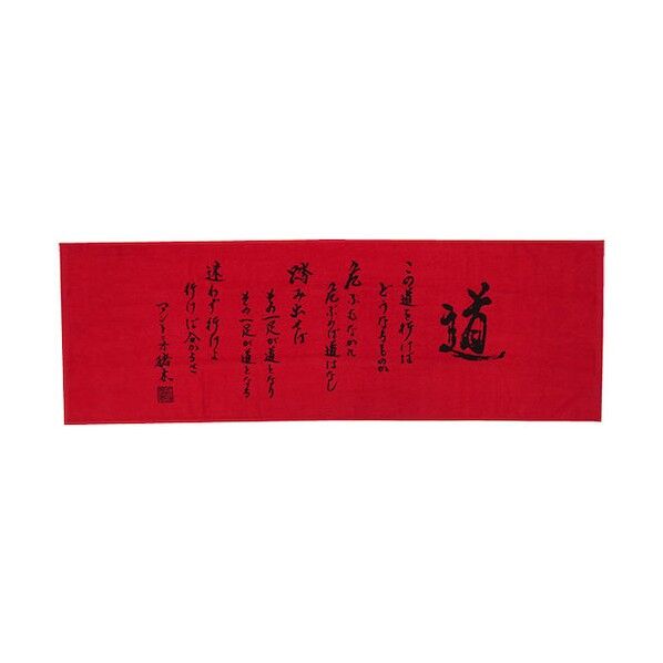 ミタニ ワークタオル 闘魂ワークタオル「道」 34X100cm 赤 251201 1枚