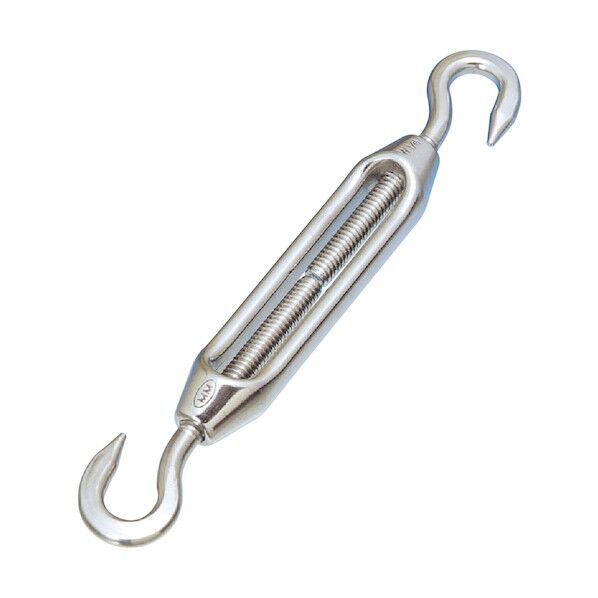 ステンレス 枠式ターンバックル(フック&フック) SUS316 捻子径M-5 TB-5HM 316   1点