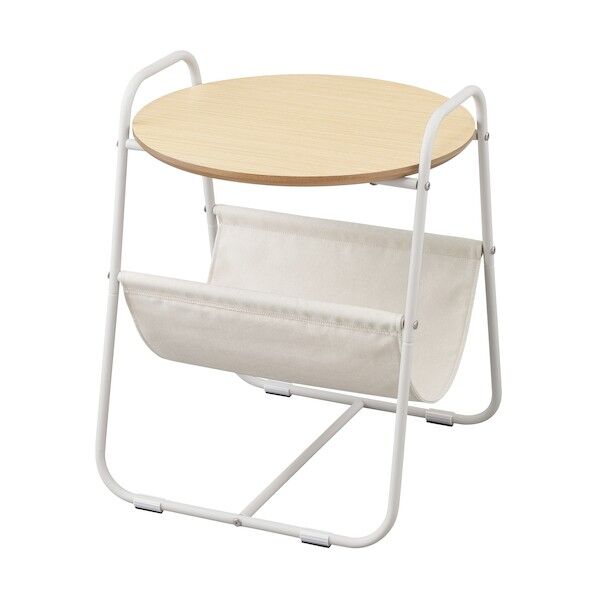 104192 スチールフレームサイドテーブル ナチュラル SFST-400F-N 1点