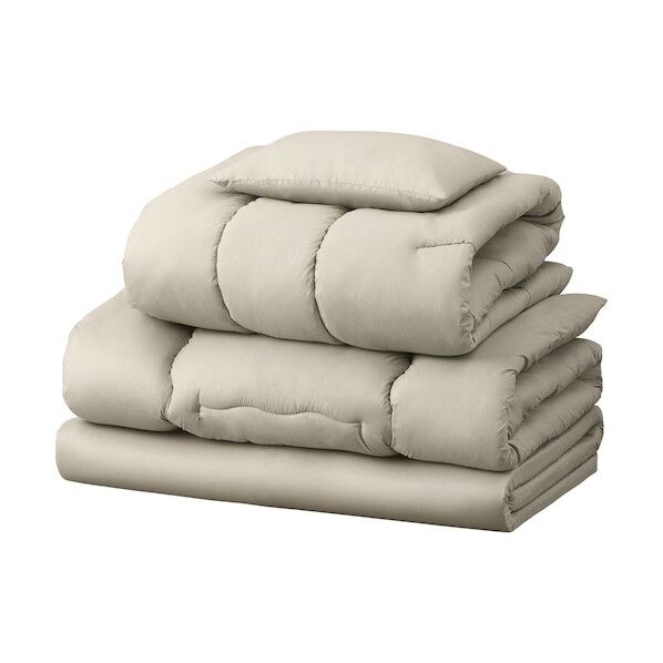 104326 マットレス付き布団5点セット ベージュ KFS-M5S-BE 5個