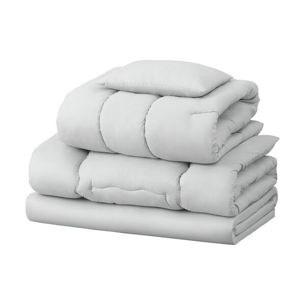 104325 マットレス付き布団5点セット ライトグレー KFS-M5S-RH 5個