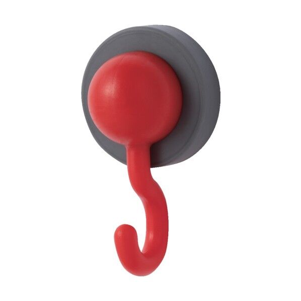 シリコンマグネット jフック レッド 1-0177HOOK-JR 1点