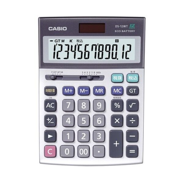 カシオ計算機 実務電卓 DS-12WT-N 1点