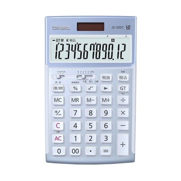 カシオ計算機 本格実務電卓 JS-20DC-BU-N 1点...
