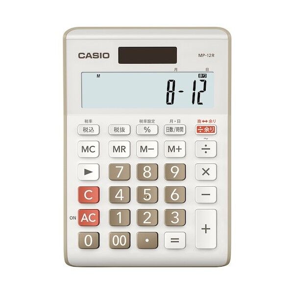 カシオ計算機 余り計算電卓 MP-12R-BE-N 1点...