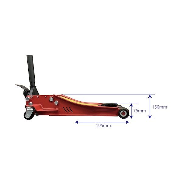 ※法人専用品※JTC Auto Tools 低床2.5tガレージジャッキ JTCSJ2569 1台