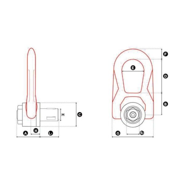 クイックリフトリングQLDSR-M12 QL-DSR-M12 1点