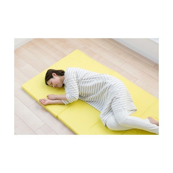 お試し4cmマットレス シングル 91X192X4 イエロ 350115040 1点