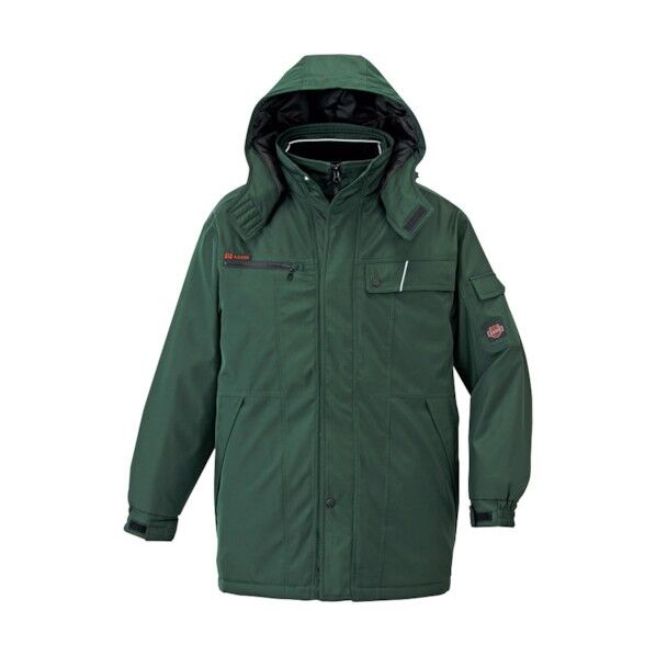 防寒コート(男女兼用) 005グリーン 3L 8560 1点