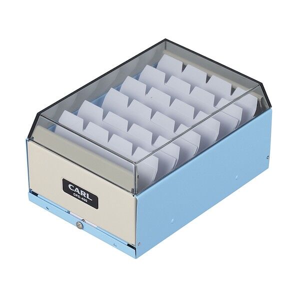 カール事務器 カードファイルケース ライトブルー 収容枚数400枚 CFC-400-T 1点...