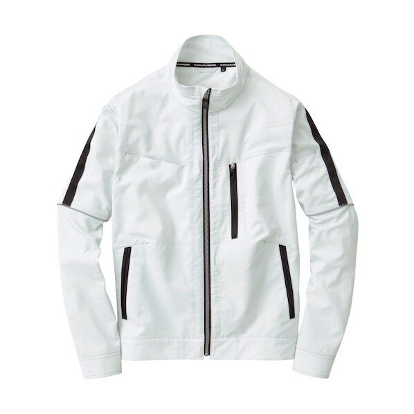 8018-10 長袖ブルゾン シルバーグレー 3L 8018-10-22-3L 1点