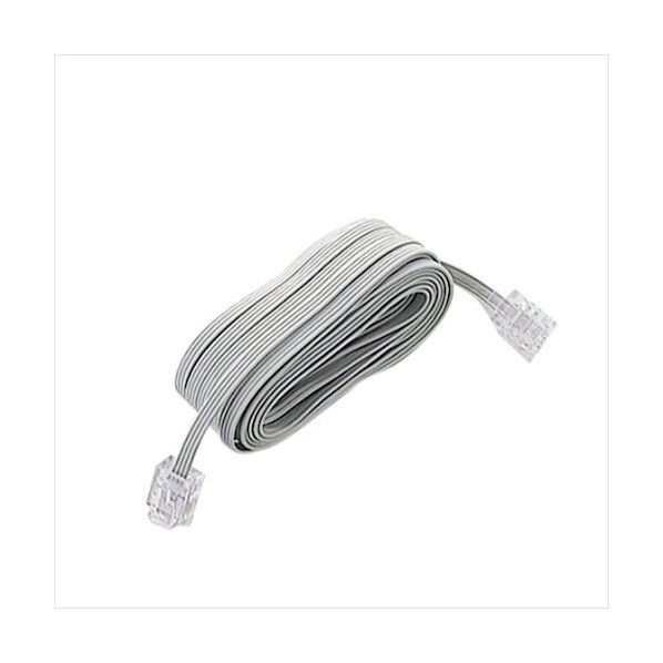 スリムモジュラケーブル/エコパッケージ仕様/3m TEL-203EW 1点