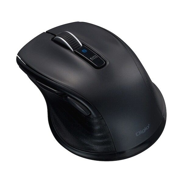 小型Bluetooth静音5ボタンBlueLEDマウス/ブラック MUS-BKF143BK 1点