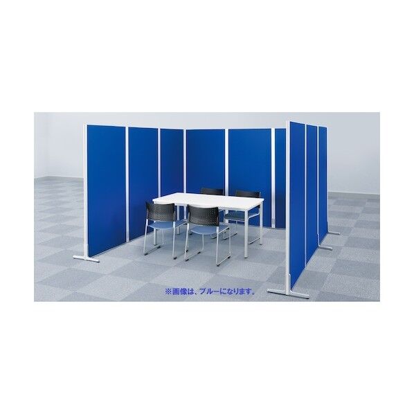 アルミシンプルパーテションW600H1200 ASPN-0612-BL 1点