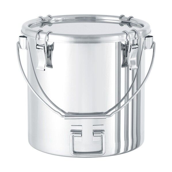 日東金属工業 吊り下げ式下部折りたたみ取っ手付密閉容器(クリップ式)投入ブラケット付 4L CTBDF-SB-18 1点...