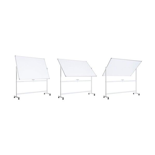 ホワイトボード(両面無地・キャスター付)