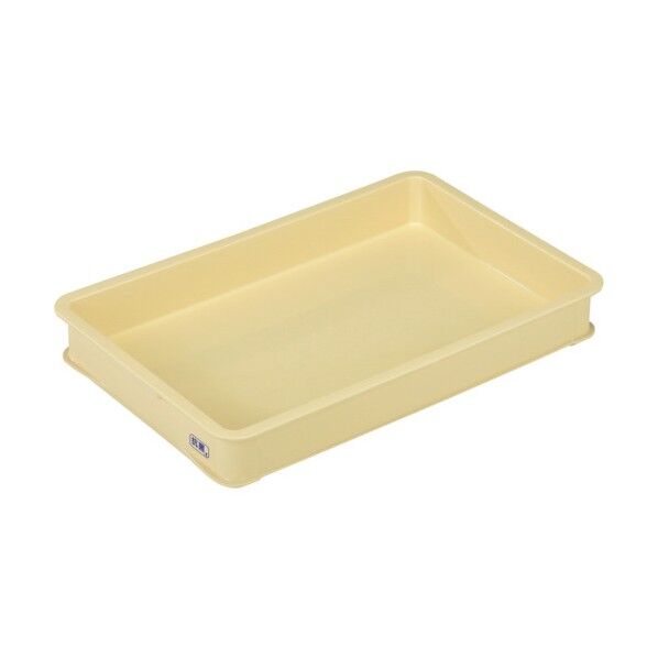 岐阜プラスチック工業 食品用コンテナ 621555 パンコンテナー大型浅抗菌アイボリーマーク入 PANLLIM 1点