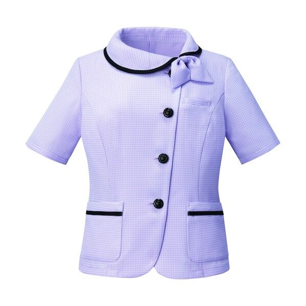 ミニスターチェックオーバーブラウスラベンダー系05 GOBL-1903-J1-05 1着