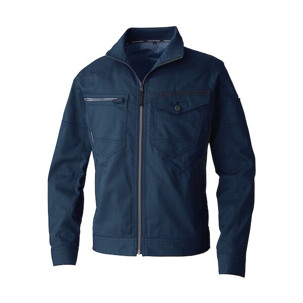 3048-00 長袖ブルゾン ネイビー L 3048-00-1-L 1点