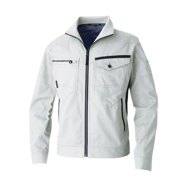 3048-00 長袖ブルゾン シルバーグレー 3L 3048-00-22-3L 1点