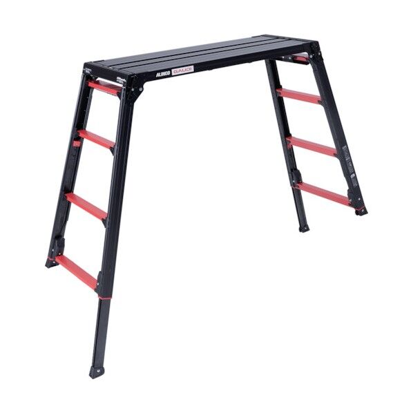 伸縮脚付足場台 GAUDIX(ガウディエックス)天板高さ0.95~1.39m 最大使用質量100KG GUX1014WX 1点