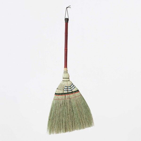座敷ホーキ手編み 短柄 CL-988-161-0 1本
