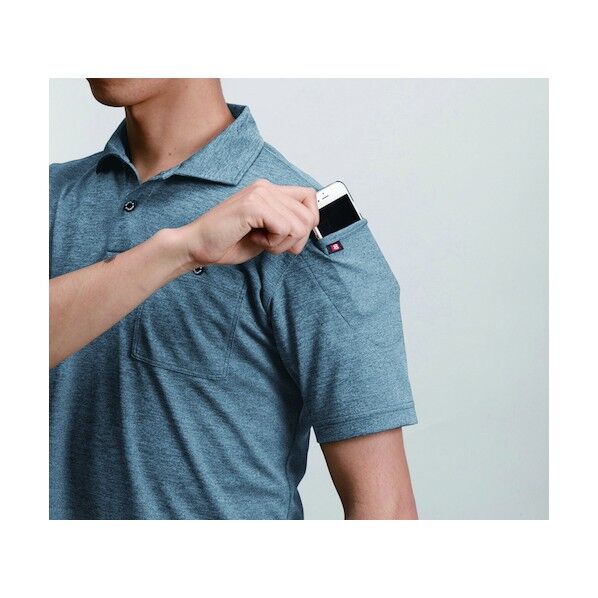 半袖ポロシャツ667-14-3Lミルスグリーン 667-14-3L 1着