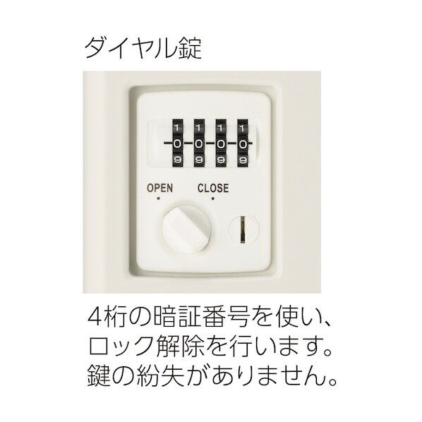 アイリスチトセ 扉小スリット穴付き 4人用 SSN45PB-4SAB-W 1点
