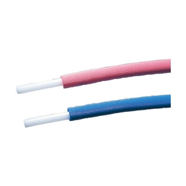 保温材付架橋ポリエチレン直管 保温材5mm ブルー 13A QXPECB-1305-3Q 1点