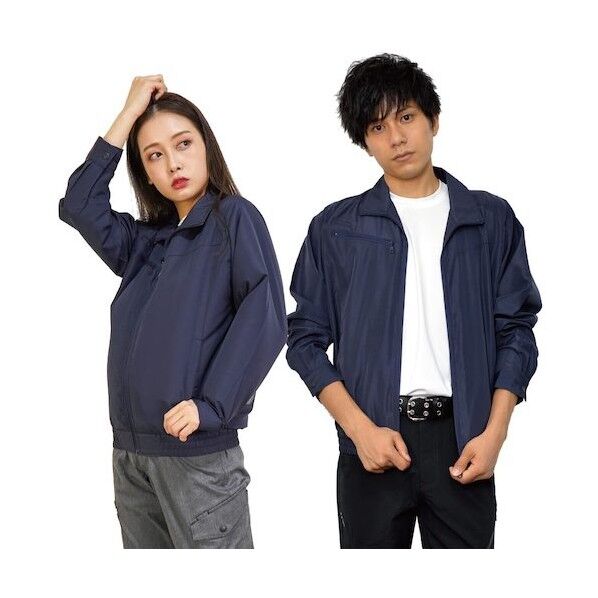 空調長袖ブルゾン(ウェアのみ) 20101 ネイビー3L 20101-3L 1着