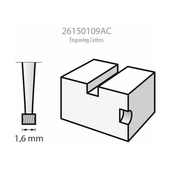 エングレービングカッター 【nd_1204】 3.2×45×3.2mm 109N1 1本