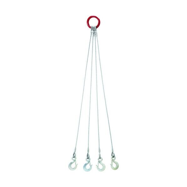 4点吊ベルトスリング6mm×1M 4W6-10 便利グッズ(文具・OA機器) 1個