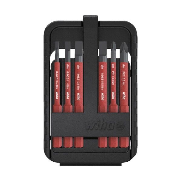 wiha社 絶縁スリムバリオ 差替式ビットセット(プラス・マイナス) SB2831B902 1セット...