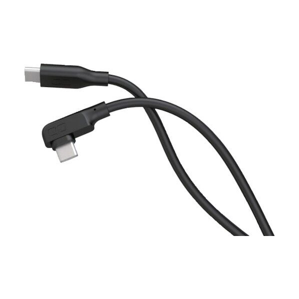 CIO L字型シリコンケーブル CtoC 1m ブラック CIO-SLL30000-CC1-BK 1点