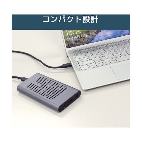 USB3.2 Gen2x2 M.2 SSDケース(クローン機能搭載・NVMe 2台用)