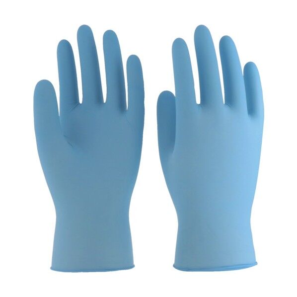 ニトリル使いきり手袋 粉なし 992SS ブルー【単位:箱】 100枚