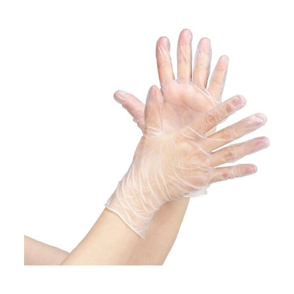プラスチックグローブI S 透明 100枚入 70030 1箱