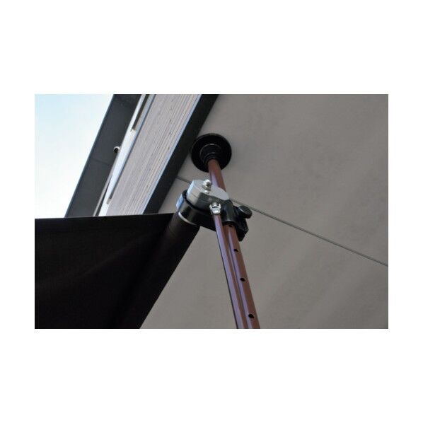 谷村実業 物干し竿付きオーニング 2m ブラウン 3623000312 1個...