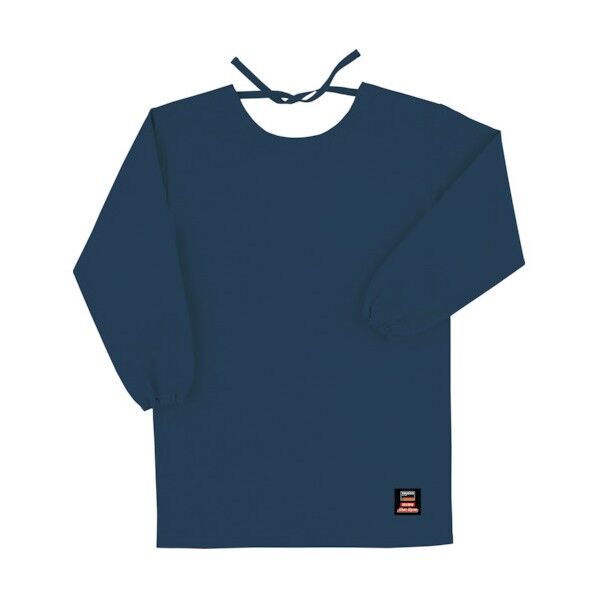 防炎割烹着(エプロン)ロング ネイビー(マックスダイナ) APB-200F NV 1点