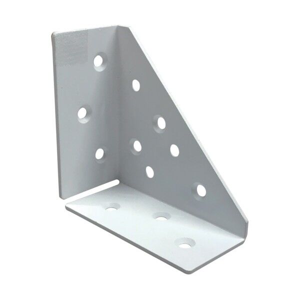 2x4サポート コーナー金物 タイプ1 ホワイト (板厚t)2x(W)35x(A)80x(B)80(穴径)5(mm) 10179081 1個